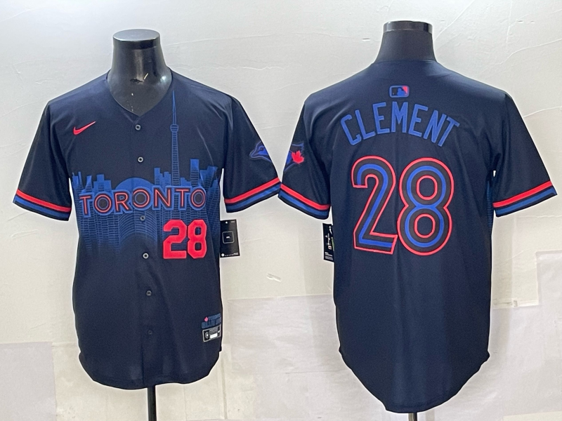 Men 2025 Toronto Blue Jays #28 Clement Blue Nike MLB Jersey 001->toronto blue jays->MLB Jersey